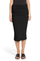 Women's James Perse Shirred Tube Skirt - Black