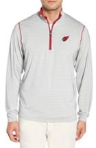 Men's Cutter & Buck Meridian - Arizona Cardinals Regular Fit Half Zip Pullover - Red