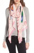 Women's Kate Spade New York Champagne Oblong Scarf, Size - Pink