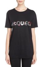 Women's Alexander Mcqueen Animal Mcqueen Print Tee Us / 34 It - Black