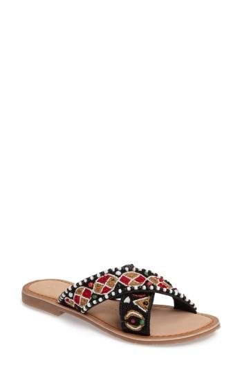Women's Chinese Laundry Purfect Slide Sandal .5 M - Black
