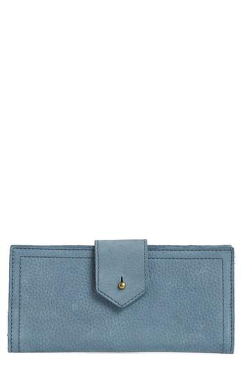 Women's Madewell The Post Nubuck Wallet - Blue