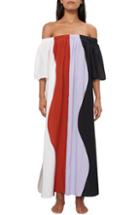 Women's Mara Hoffman Sala Colorblock Off The Shoulder Cover-up Maxi Dress