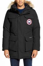 Men's Canada Goose 'citadel' Slim Fit Parka With Genuine Coyote Fur - Black