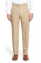 Men's Ballin Regular Fit Flat Front Trousers - Beige