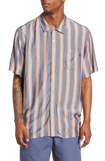 Men's Obey York Woven Shirt - Blue