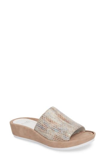 Women's Ara Tania Platform Wedge Slide Sandal Us / 36eu - Beige