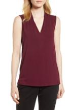 Women's Vince Camuto Sleeveless V-neck Top - Red