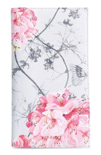 Women's Ted Baker London Babylon Leather Travel Wallet - Grey