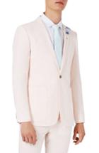 Men's Topman Lightweight Skinny Fit Suit Jacket - Pink