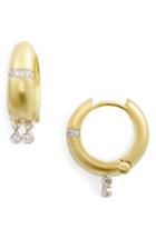 Women's Meira T Diamond & Gold Huggie Hoop Earrings