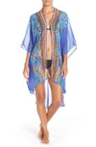 Women's Asa Kaftans 'bahamas' Kimono, Size - Blue