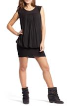 Women's Savi Mom 'the Little Black Tulip' Blouson Maternity/nursing Dress - Black