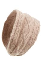 L. Erickson Convertible Cable Knit Cashmere Head Wrap