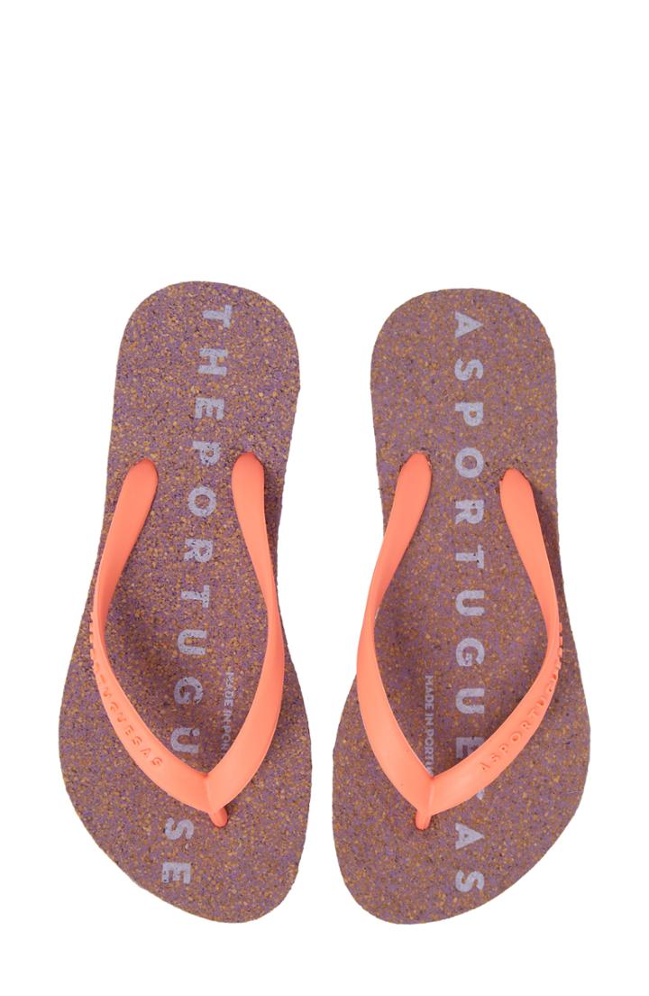 Women's Asportuguesas By Fly London Base 000 Flip Flop /42 - Coral