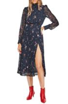 Women's Astr The Label Spencer Floral Applique Dress - Blue