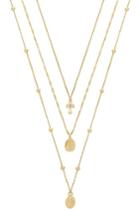 Women's Ettika Set Of 3 Cross Necklaces