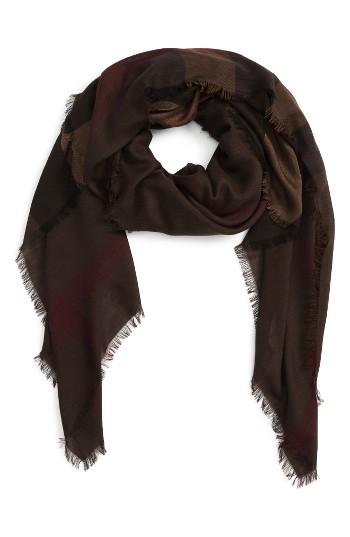 Men's Burberry Check Silk Blend Scarf