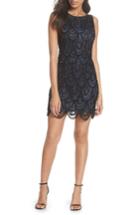 Women's Pisarro Nights Beaded Lace Sheath Dress - Grey