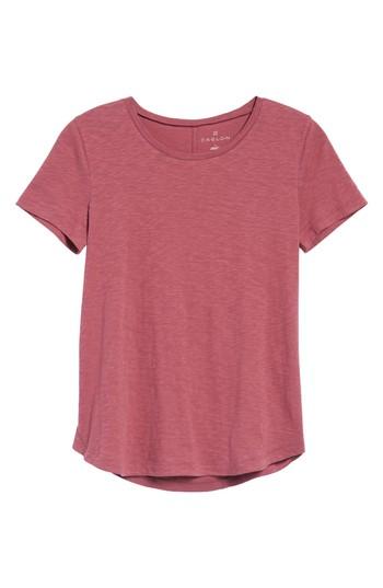 Women's Caslon Slub Crewneck Tee - Red