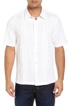 Men's Nat Nast Gondola Embroidered Jacquard Silk Blend Sport Shirt, Size - White