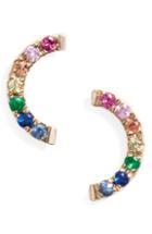 Women's Ef Collection Rainbow Stud Earrings