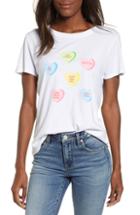 Women's Sub Urban Riot Candy Hearts Slouch Tee - White
