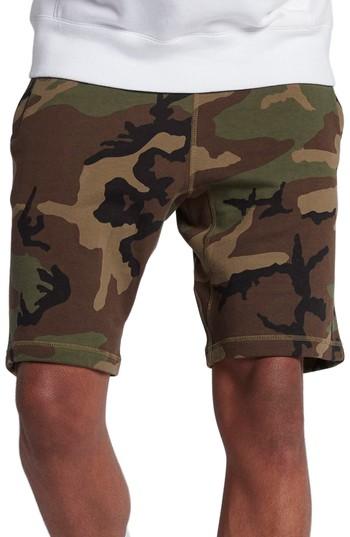 Men's Nike Sb Camo Shorts - Green