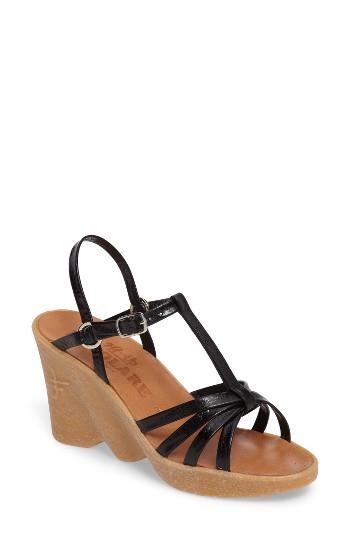 Women's Famolare To A Tee Wedge Sandal M - Black