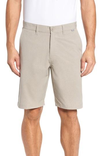 Men's Travis Mathew Beck Stretch Performance Shorts - Beige