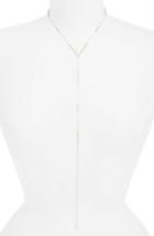 Women's Poppy Finch Shimmer Pearl Gold Y-necklace