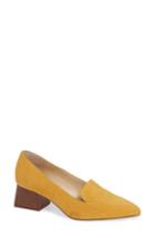 Women's Sole Society Mavis Flare Heel Loafer .5 M - Metallic