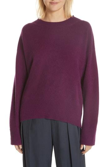Women's Vince Cashmere Oversize Sweater - Purple