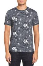 Men's Ted Baker London Marrtin Floral Print T-shirt (s) - Blue