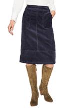 Women's Boden Patch Pocket Corduroy Midi Skirt (similar To 14w-16w) - Grey