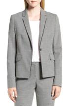 Women's Boss Jorita Wool Blend Suit Jacket - Black