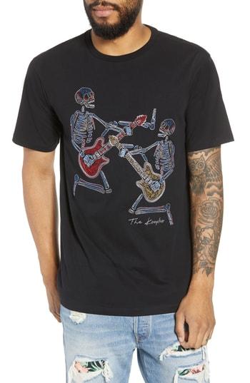 Men's The Kooples Hand Stitched T-shirt - Black