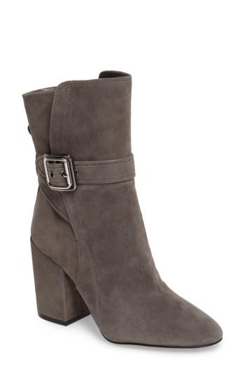 Women's Vince Camuto Damefaris Buckle Strap Bootie .5 M - Grey