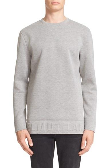 Men's Helmut Lang Embossed Neoprene Sweatshirt