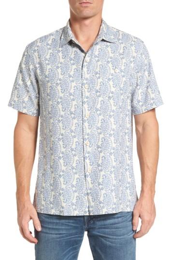 Men's Tommy Bahama Paisley Days Woven Shirt - White