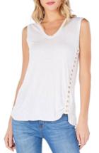 Women's Michael Stars V-neck Tank, Size - White