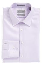 Men's John W. Nordstrom Trim Fit Non-iron Houndstooth Dress Shirt .5 32/33 - Pink