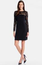 Women's Karen Kane 'blake' Lace Yoke Sheath Dress