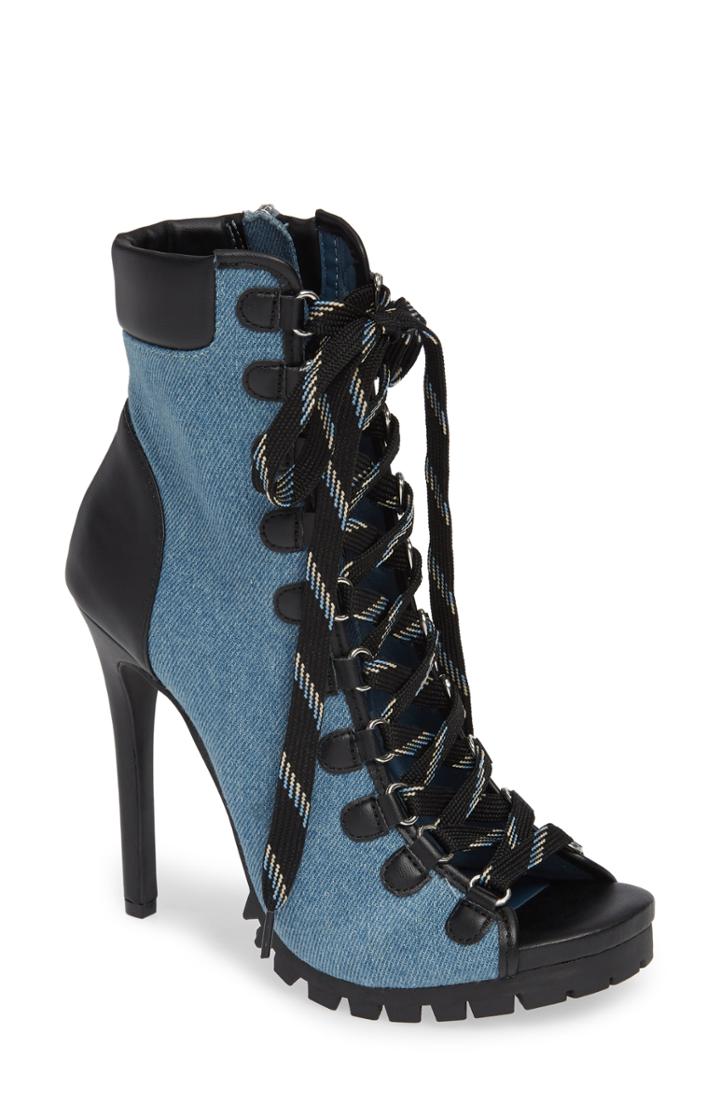 Women's Steve Madden Fearless Corset Bootie M - Blue