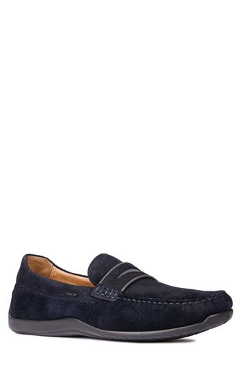 Men's Geox Xense Mox 15 Penny Loafer Us / 39eu - Blue