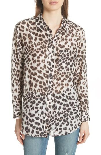 Women's Equipment Daddy Leopard Print Blouse - White