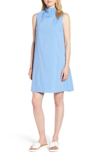 Women's 1901 Stretch Cotton Poplin Shift Dress - Coral
