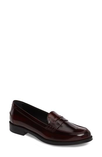 Women's Tod's Penny Loafer Us / 34eu - Burgundy