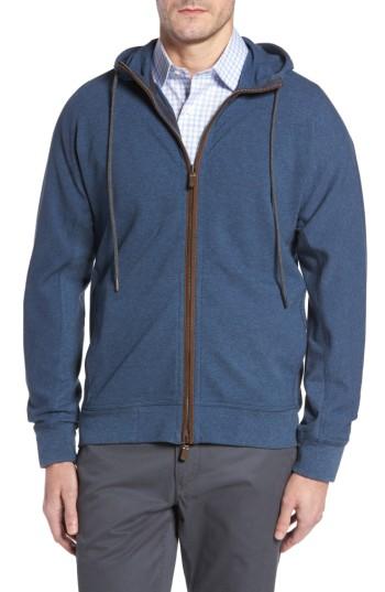 Men's Thaddeus Hudson Zip Hoodie - Blue