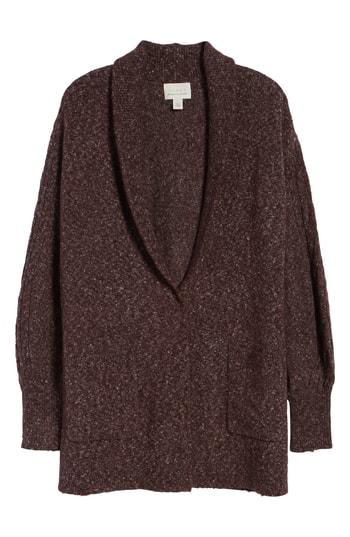 Women's Hinge Longline Cardigan - Burgundy